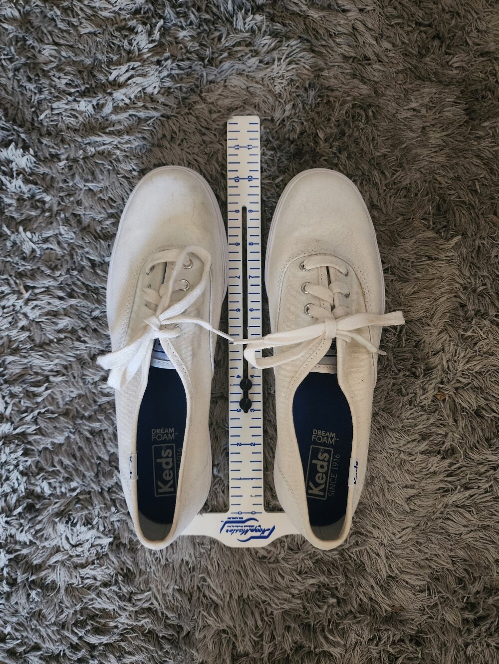 Keds Women’s White Canvas Lace-Up Sneakers - Dream Foam